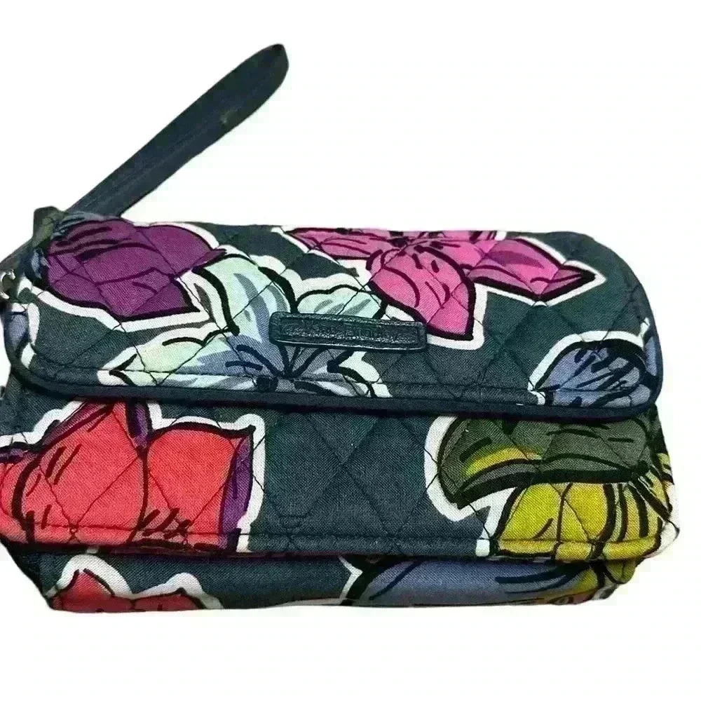Vera Bradley Falling Flowers Rfid Grab & Go Wristlet Vg-Exc View 5
